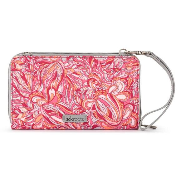 Womens Sakroots Smartphone Wristlet - Sorbet Treehouse - Picture 3 of 8